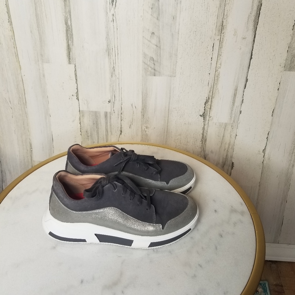 FitFlop Freya Suede & Leather Women’s Sneakers Size 5 New Floor Display - Picture 4 of 6